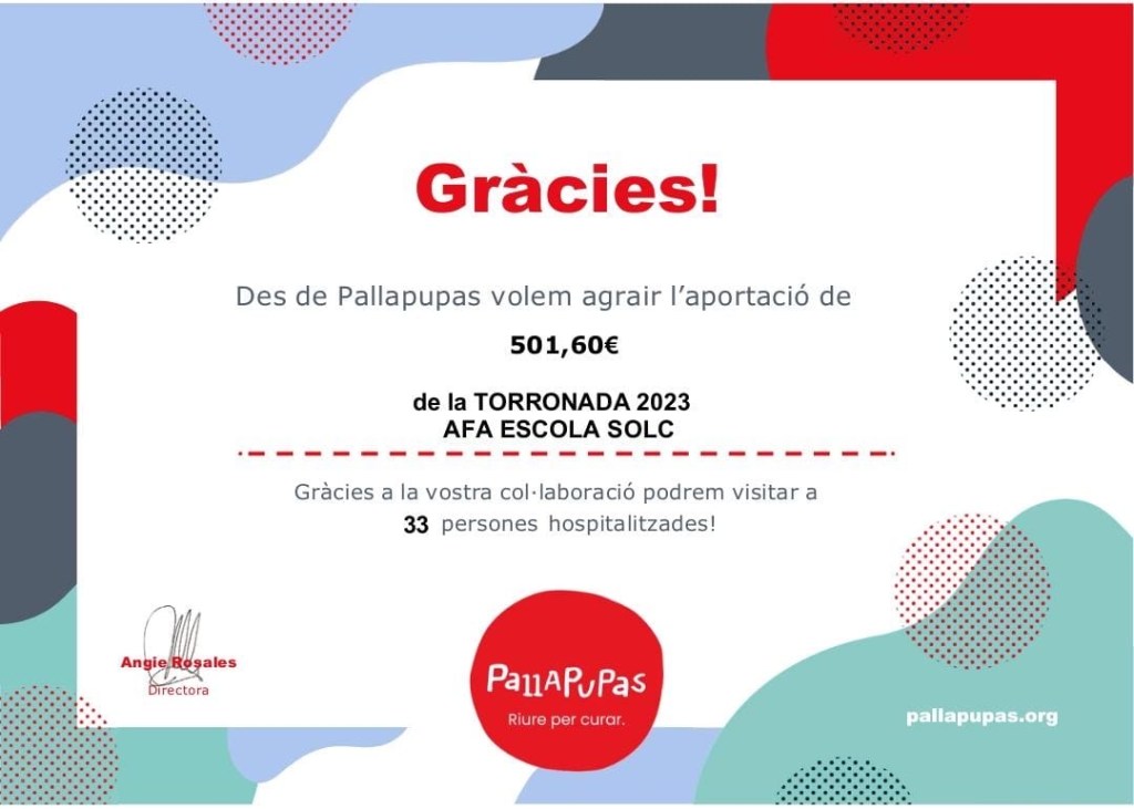 Agraïment dels Pallapupas!